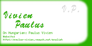 vivien paulus business card